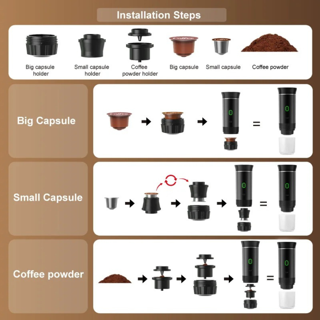 3-in-1 Portable Coffee Maker