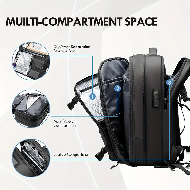 Vacuum Compression Travel Backpack